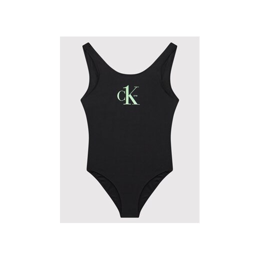 Calvin Klein Swimwear Strój kąpielowy KY0KY00018 Czarny 8_10Y MODIVO okazja