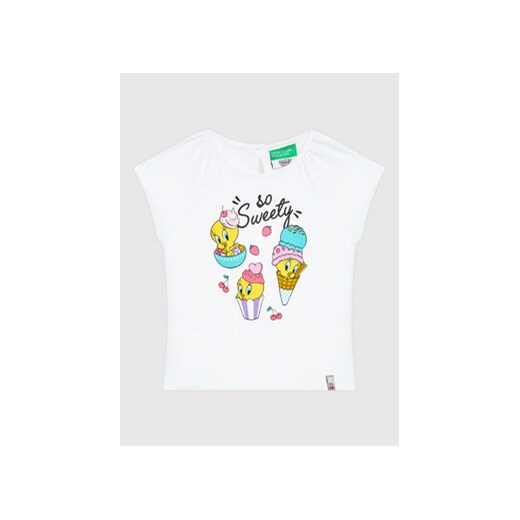 United Colors Of Benetton Bluzka 3U29G103O Biały Regular Fit ze sklepu MODIVO w kategorii Odzież dla niemowląt - zdjęcie 152558345