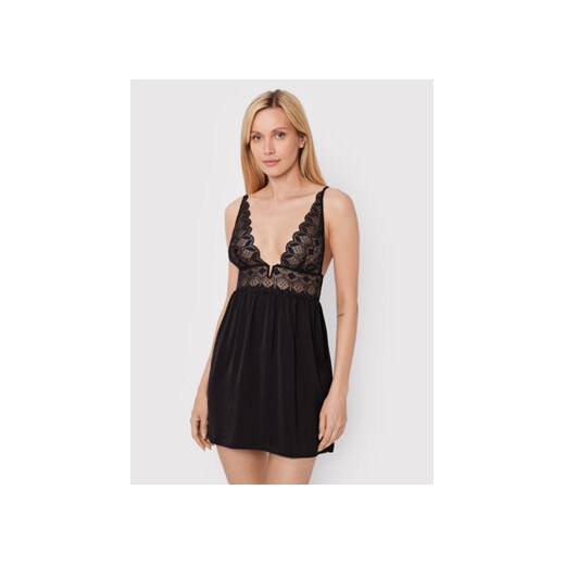 Etam Koszula nocna Sky 6531105 Czarny Regular Fit XL MODIVO