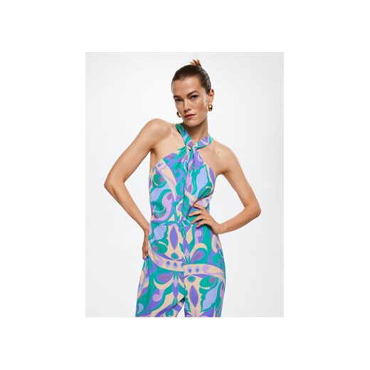 Mango Kombinezon Abby 37081300 Kolorowy Relaxed Fit Mango M okazyjna cena MODIVO