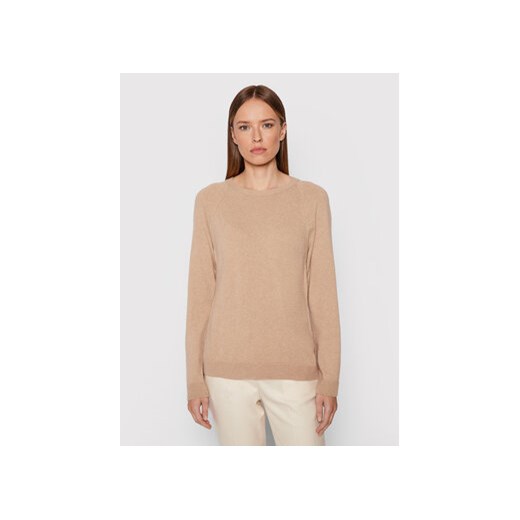 United Colors Of Benetton Sweter 1035D1P17 Brązowy Regular Fit ze sklepu MODIVO w kategorii Swetry damskie - zdjęcie 152561978
