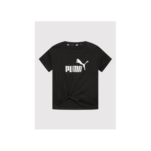 Puma T-Shirt Essentials+ Logo Knotted 846956 Czarny Relaxed Fit Puma 128 MODIVO