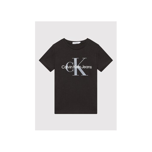 Calvin Klein Jeans T-Shirt Unisex Monogram Logo IU0IU00267 Czarny Regular Fit 10Y okazja MODIVO