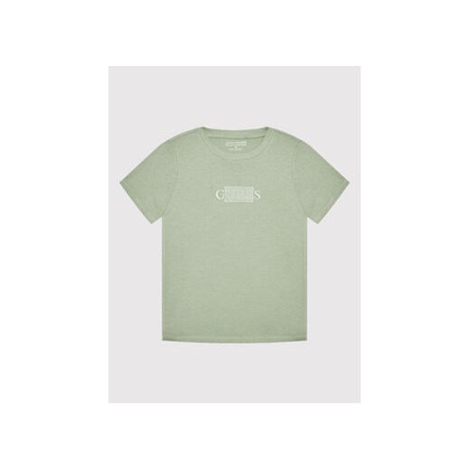 Guess T-Shirt H2GJ00 I3Z11 Zielony Regular Fit Guess 7Y okazja MODIVO