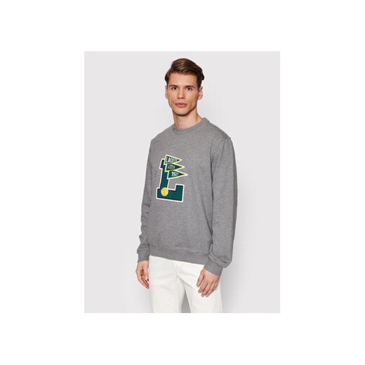 Lacoste Bluza SH7419 Szary Classic Fit Lacoste 5 promocyjna cena MODIVO