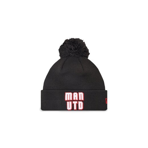 New Era Czapka Manchester United FC Wordmark Bobble 60284475 Czarny New Era uniwersalny MODIVO