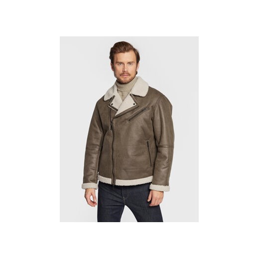 Armani Exchange Kurtka z imitacji skóry 6LZB37 ZE1DZ 2783 Brązowy Regular Fit Armani Exchange M MODIVO