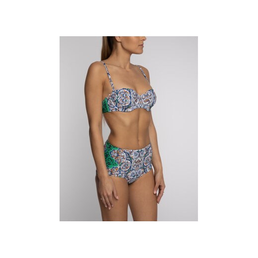 Tory Burch Góra od bikini Printed Underwire Bra Top 56939 Kolorowy Tory Burch XS MODIVO