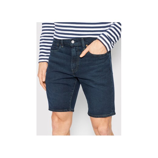 Levi's® Szorty jeansowe 412™ 39387-0058 Granatowy Slim Fit 34 MODIVO