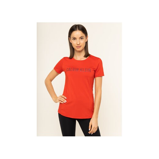 Calvin Klein Performance T-Shirt 00GWS9K157 Czerwony Regular Fit M MODIVO wyprzedaż