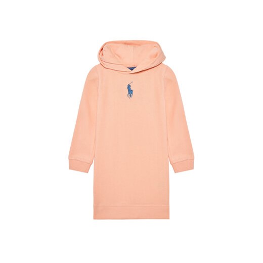 Polo Ralph Lauren Sukienka codzienna Hood Flc Drs 312837221003 Pomarańczowy Polo Ralph Lauren 6_5Y MODIVO