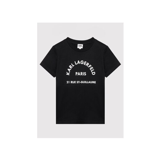 KARL LAGERFELD T-Shirt Z25316 S Czarny Regular Fit Karl Lagerfeld 10Y MODIVO okazyjna cena