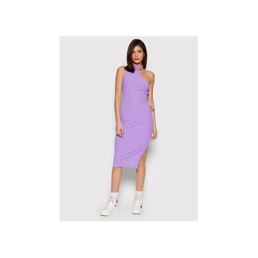 Tommy Jeans Sukienka codzienna Bodycon DW0DW11862 Fioletowy Slim Fit Tommy Jeans L okazja MODIVO