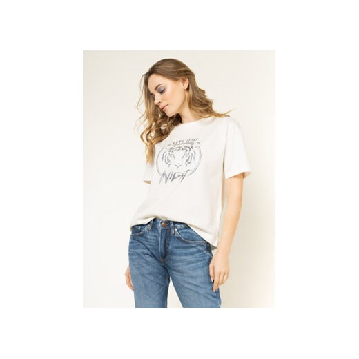 Pepe Jeans T-Shirt Charlotte PL504345 Beżowy Regular Fit Pepe Jeans XS MODIVO