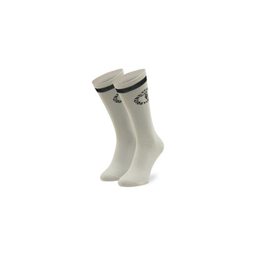 Trussardi Skarpety Wysokie Męskie Crew Socks Lego 57Z00259 Beżowy Trussardi 39_42 MODIVO