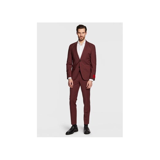 Hugo Garnitur 50485856 Brązowy Extra Slim Fit 50 MODIVO