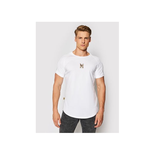 La Manuel T-Shirt Platinium Tee Classic Biały Slim Fit La Manuel XL wyprzedaż MODIVO