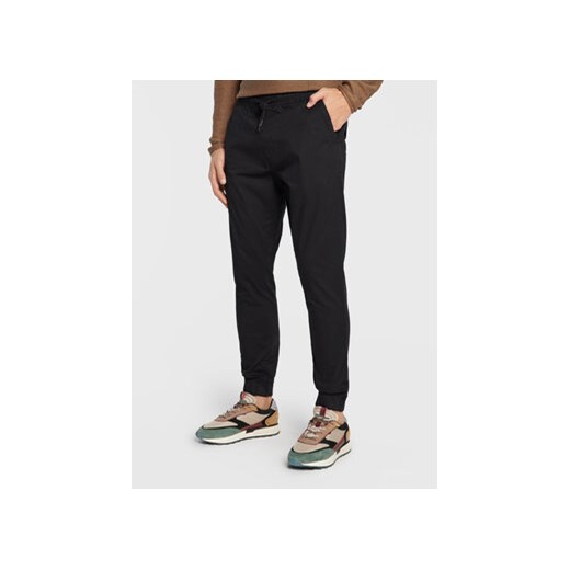 Solid Joggery 21103814 Czarny Slim Fit Solid S MODIVO