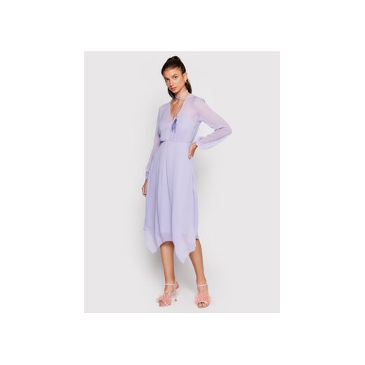 Patrizia Pepe Sukienka koktajlowa 8A1031/A060-M134 Fioletowy Regular Fit Patrizia Pepe 40 wyprzedaż MODIVO