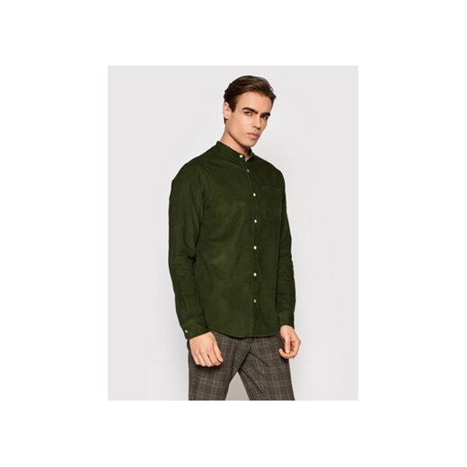 Jack&Jones PREMIUM Koszula Blautlas Cord 12196561 Zielony Slim Fit Jack&jones Premium L MODIVO