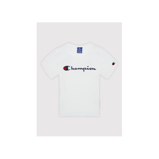 Champion T-Shirt Crewneck 404231 Biały Regular Fit Champion 150_155 MODIVO