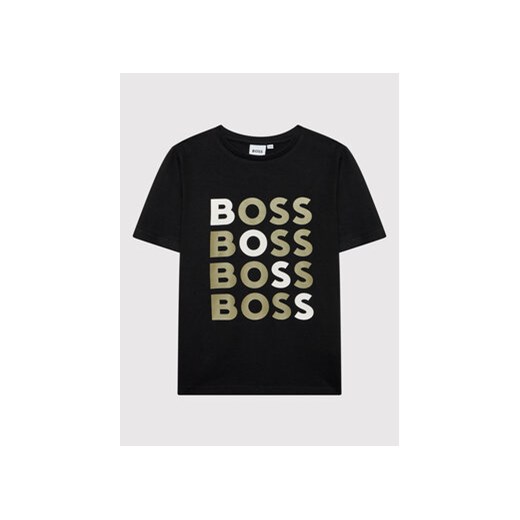 Boss T-Shirt J25N37 S Czarny Regular Fit 6Y MODIVO