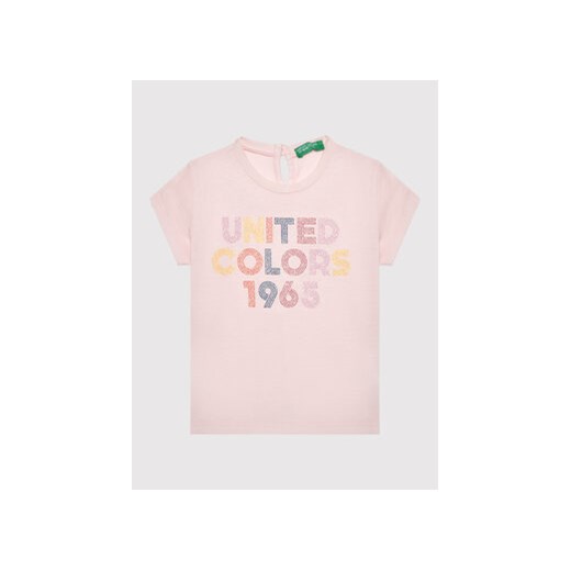 United Colors Of Benetton T-Shirt 3I1XC1527 Różowy Regular Fit United Colors Of Benetton 82 MODIVO