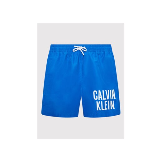 Calvin Klein Swimwear Szorty kąpielowe Intense Power KV0KV00006 Niebieski 10_12Y MODIVO