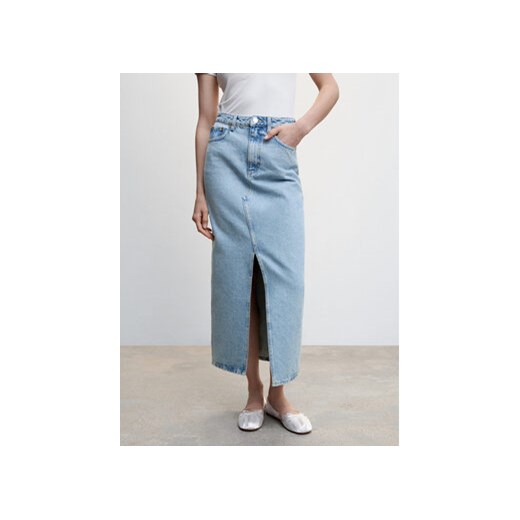 Mango Spódnica jeansowa Matilda 47094765 Niebieski Regular Fit Mango XXS MODIVO