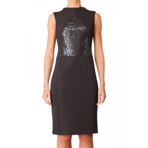 Sukienka Firmy CDN Fashion z Pajetami sorelle-pl czarny cekiny
