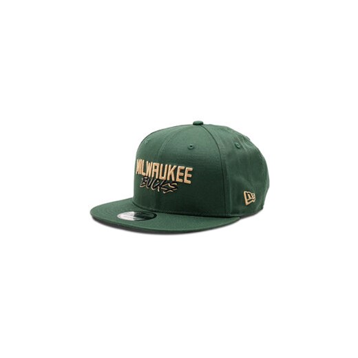 New Era Czapka z daszkiem Milwaukee Bucks Script Logo 9Fifty 60285201 Zielony New Era M_L MODIVO
