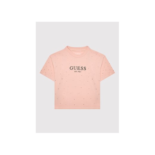 Guess T-Shirt J2YI15 K6YW1 Różowy Regular Fit Guess 7Y MODIVO