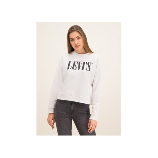Levi's® Bluza Graphic Diana Crewneck 85283-0000 Biały Oversize Fit L MODIVO