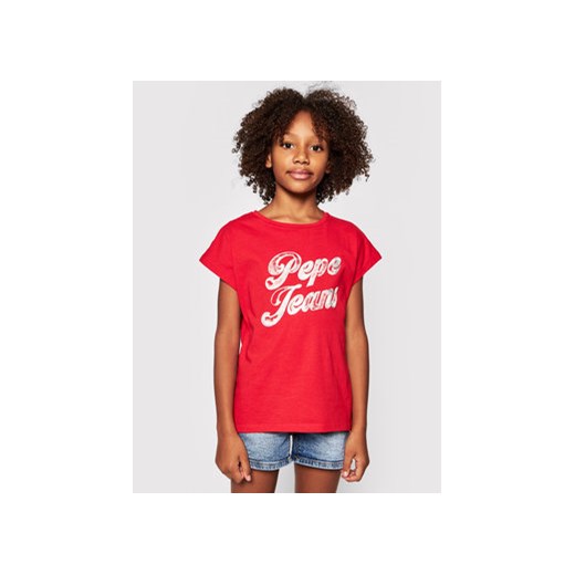 Pepe Jeans T-Shirt Sonia PG502709 Czerwony Regular Fit Pepe Jeans 10Y MODIVO