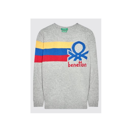 United Colors Of Benetton Sweter 1036Q1054 Szary Regular Fit United Colors Of Benetton 120 MODIVO