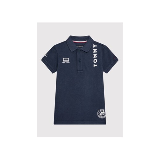 Tommy Hilfiger Polo Multiplacement KB0KB07373 M Granatowy Regular Fit Tommy Hilfiger 6Y promocyjna cena MODIVO