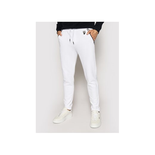 KARL LAGERFELD Spodnie dresowe Sweat 705025 511900 Biały Regular Fit Karl Lagerfeld 3XL okazyjna cena MODIVO