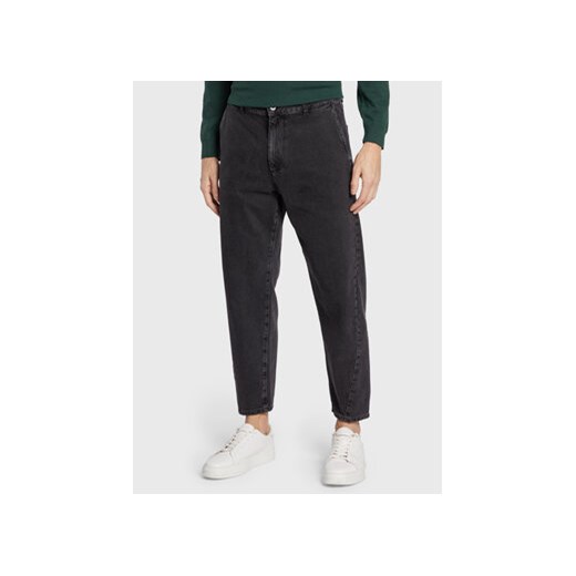 United Colors Of Benetton Jeansy 4YO7UF00B Czarny Cropped Fit United Colors Of Benetton 35 MODIVO okazja