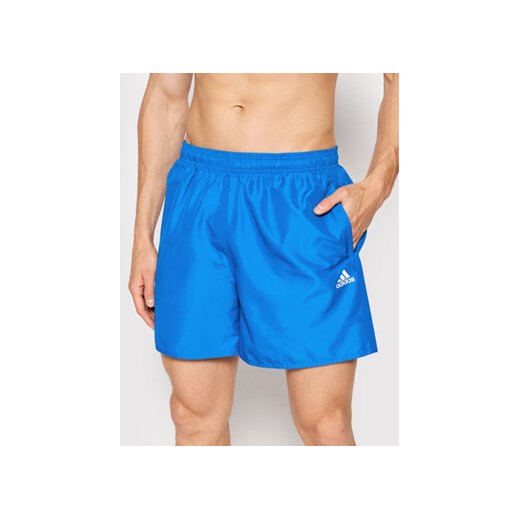 adidas Szorty kąpielowe Solid GQ1082 Niebieski Regular Fit S MODIVO