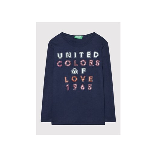 United Colors Of Benetton Bluzka 3I9WC154I Granatowy Regular Fit United Colors Of Benetton 120 MODIVO