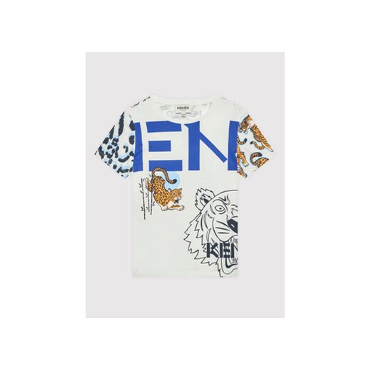 Kenzo Kids T-Shirt K25645 M Biały Regular Fit Kenzo Kids 12Y wyprzedaż MODIVO