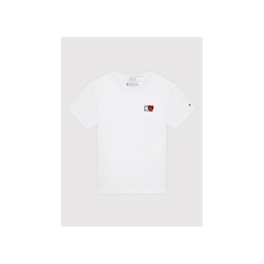 Tommy Hilfiger T-Shirt Valentines Day KG0KG06788 Biały Regular Fit Tommy Hilfiger 7Y MODIVO promocja