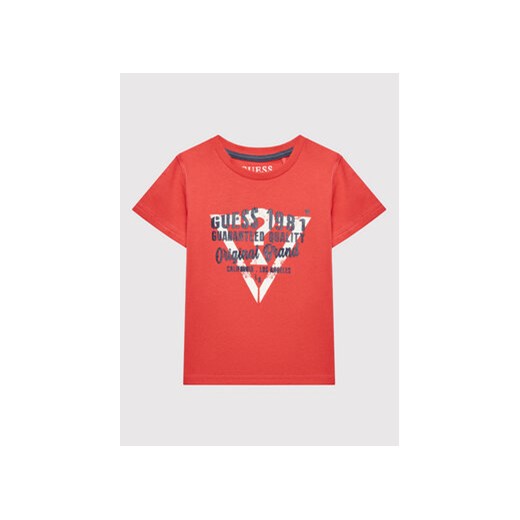 Guess T-Shirt N2GI01 K8HM0 Czerwony Regular Fit Guess 2Y promocja MODIVO
