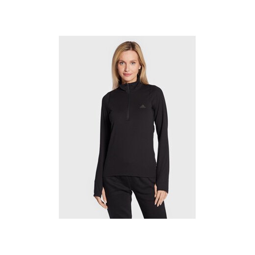 Czarna bluza damska Adidas krótka