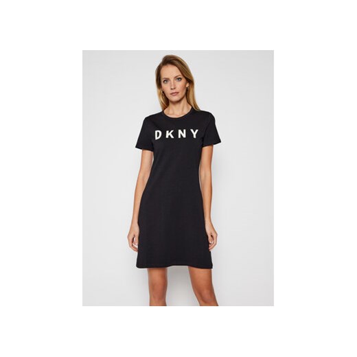DKNY Sukienka codzienna DD0AN421 Czarny Regular Fit XS okazyjna cena MODIVO