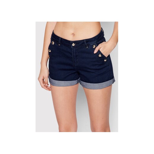 Morgan Szorty jeansowe 201-SHANA.N Granatowy Regular Fit Morgan 42 MODIVO