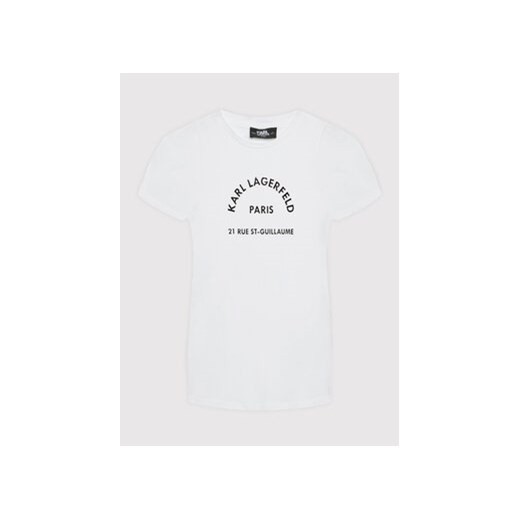 KARL LAGERFELD T-Shirt Z15351 M Biały Regular Fit Karl Lagerfeld 4Y okazja MODIVO