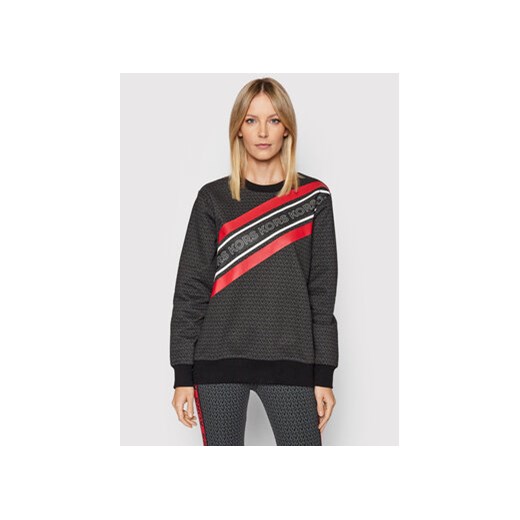 MICHAEL Michael Kors Bluza Graphic Logo MF150FE38G Czarny Regular Fit Michael Michael Kors S MODIVO okazja