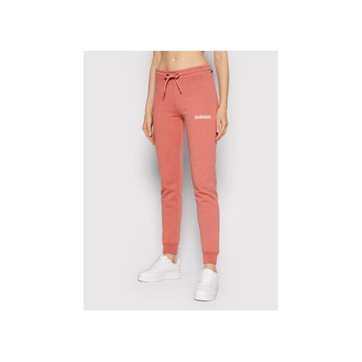 Napapijri Spodnie dresowe M-Box NP0A4FV5 Różowy Slim Fit Napapijri XL MODIVO