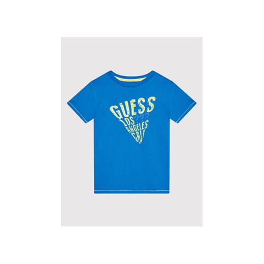 Guess T-Shirt I2GI05 K8HM0 Niebieski Regular Fit Guess 18M promocyjna cena MODIVO